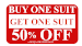 Buy One Suit Get One Suit 50% Off
