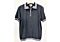  Cigar Couture Men's 1/4 Zip Polo Knit Short Sleeve Sport Shirt PJ-1208 Black