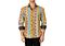 BC Collection Men's Bohemian Print Long Sleeve Sport Shirt 232321 Yellow