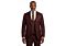 Mazari Burgundy Plaid Modern Fit Scoop Vested Suit 2406 Scoop 