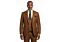 Mazari Copper Plaid Modern Fit Scoop Vested Suit 2406 Scoop 