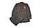 Mazari Charcoal Windowpane Modern Fit Double Breasted Suit 2418 Jim DB