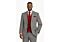 Mazari Black/Red Houndstooth Plaid Modern Fit Vested Suit 2426 Pett Compo