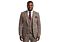 Mazari Burgundy Plaid Modern Fit Vested Suit 2442 Bart Revo