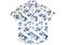 Lavane Men's Floral Print Short Sleeve Sport Shirt 2510 Blue