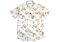 Lavane Men's Floral Print Short Sleeve Sport Shirt 2510 Tan