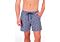 Foreversobe Men's Striped Palms Print Swim Shorts 253109 Navy