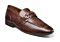 Stacy Adams Feronte 25623 Moc Toe Slip On Men's Dress Shoe  Cognac