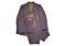 Studio Ferera Men's Lavender Plaid Seersucker Slim Fit Vested Suit 30531