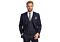 Michael Adam Navy Pinstripe Modern Fit Vested Suit 3238 Paris
