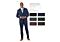 Blu Martini 9182-075 Bud Burgundy Solid Men's Fashion Suit
