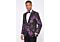 Mazari Men's Modern Fit Tuxedo Dinner Jacket w/ Matching Bow Tie 9658 Party S/C Purple