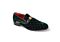 After Midnight Quilted Plain Toe Slip-On Smoking Shoe 7045 Green/Gold