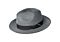 Bailey 1922 Hats 81744BH Eli Braid Fedora Black