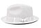Bently Hats Al Aldo Natural Braid Fedora  White/Black
