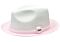 Bruno Capelo Hats AN Antonio Natural Braid Fedora Pink/White