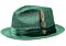 Bruno Capelo Hats JU Julian Natural Braid Fedora Emerald
