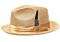 Bruno Capelo Hats JU Julian Natural Braid Fedora Tan