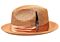 Bruno Capelo Hats JU Julian Natural Braid Fedora Cognac/Whiskey