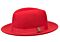 Bruno Capelo Hats PR Princeton Australian Wool Fedora Red/White