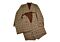 Canuti Men's Tan/Brown Plaid Modern Fit Vested Suit C-105 Alberti