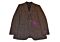 Canuti Men's Brown/Navy Plaid Modern Fit Sport Coat C-814 Sandro