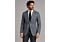 Canuti Men's Charcoal/Blue Micro Check Modern Fit Sport Coat C-819 Sandro