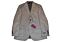 Canuti Men's Silver Solid Modern Fit Sport Coat C-108 Etro