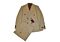 Canuti Tan Houndstooth Modern Fit Double Breasted Suit C-364 Cedro