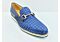 Carrucci Men's Dress Shoe Slip-On Bit Strap Loafer KS528-12F Navy