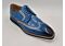 Carrucci Men's Dress Shoe Wingtip Oxford KS515-35 Blue