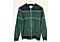 Cigar Couture Men's Houndstooth Full Zip Sweater Jacket SWJ-1012 Forest
