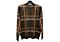 Cigar Couture Signature Men's Plaid Crew Neck Sweater CR-556 Olive