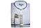 Daniel Ellissa White Gold Cross Embroidered Banded Collar Dress Shirt DS2005C