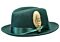 Bruno Capelo Hats FL Florence Australian Wool Fedora Hunter Green
