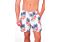 Foreversobe Men's Flamingo Print Swim Shorts 253101 White