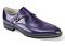 Giovanni Amato Moc Toe Monk Strap Men's Dress Shoe  Purple
