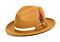 Montique Hats H-100 Pinch Front Wool Felt Fedora Gold