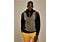 Inserch Men's 1/4 Zip Geometric Intarsia Knit Sweater SW608 Black