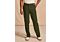 Inserch Men's Chive Green Modern Fit Pants P3199S