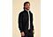 Inserch Men's Double Pocket Long Sleeve Shirt SE004 Black