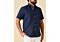 Inserch Men's Linen Short Sleeve Shirt SS717 Ink