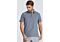 Jack & Mark Men's Ultra Slim Fit Short Sleeve Polo Golf Shirt HR03 Blue