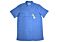 Lavane Men's Textured Solid Short Sleeve Sport Shirt 2522 Blue