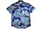 Lavane Men's Hawaiian Print Short Sleeve Sport Shirt 2518 Navy