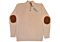 Lavane Mock Neck Woven Men's Henley Sweater 2446 Cream