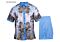 Prestige Original Men's Linen Walking Suit 2 Piece Shirt & Pants Set LUX-560 CD Blue