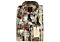 Cigar Couture Signature Men's Abstract Print Long Sleeve Sport Shirt M-1563 Red