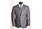 Vitali Light Charcoal Windowpane Vested Modern Fit Suit M1340 