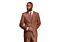 Vitali Rust Sharkskin Modern Fit Vested Suit M3090-2